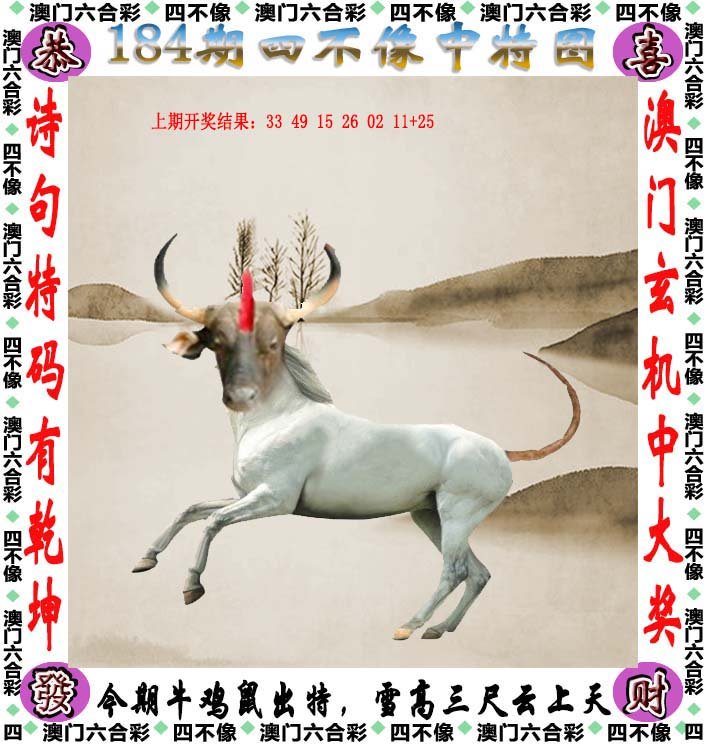 澳门今期特马四不像